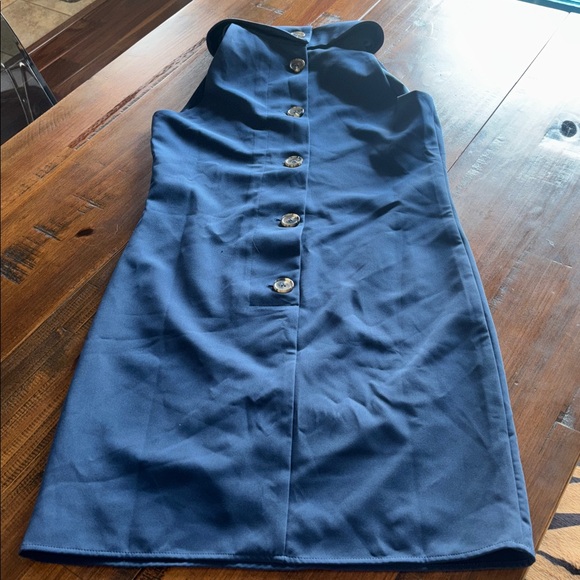 Sail to Sable Navy Button Dress - Picture 6 of 9